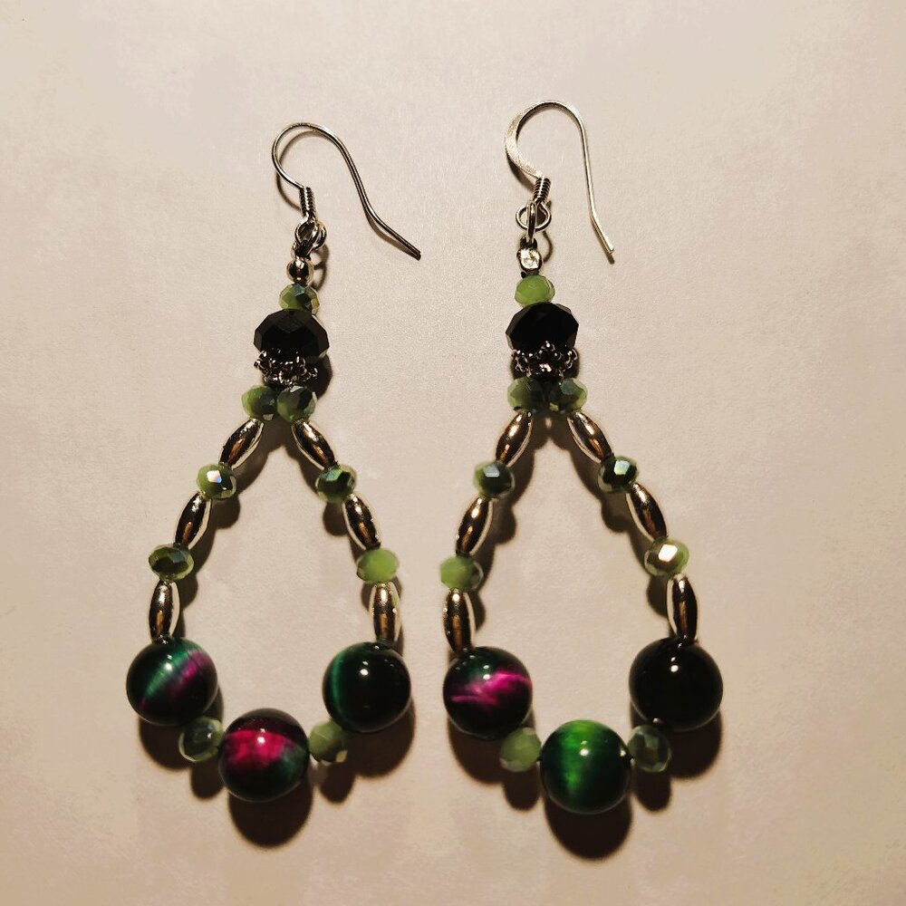 Elegant Zoisite Teardrop Earrings